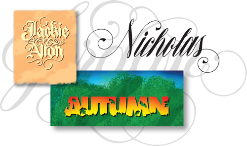 movie lettering, handlettering, typography, design, calligraphy