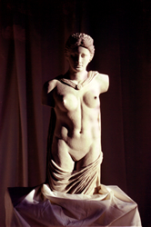 classical sculpture, greek sculpture, venus with cape